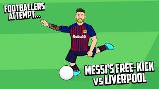 MESSIS FREEKICK vs LIVERPOOL🔥 Footballers Attempt Frontmen 83 [upl. by Gentille]