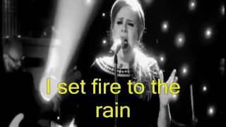 ADELE  Set Fire To The Rain HD Video Lyrics Legendado em Inglês [upl. by Kameko918]