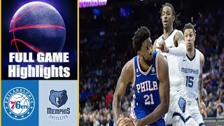 Memphis Grizzlies Vs Philadelphia 76ers GAME NCAA Mens Basketball Highlights 2024 [upl. by Kaine]