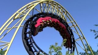 Corkscrew offride HD Silverwood Theme Park [upl. by Eirehc588]