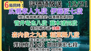 【評価値放送・後半】🌟広瀬章人九段vs伊藤匠七段（棋王戦挑戦者決定・二番勝負第１局）🌟菅井竜也八段vs藤本渚四段（王位戦予選・決勝）🌟盤面なし【将棋Shogi】 [upl. by Dnaltiac]