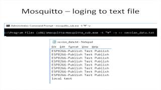 MQTT Mosquitto Win 10 and Micro Python ESP8266 [upl. by Goodwin]