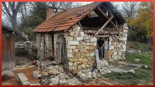 Man Buys Old Ruin and Renovates it into Amazing Tiny HOUSE  Start to Finish byWorksandmechanic [upl. by Selima]