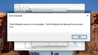 Task Scheduler Service Is Not Available Error on Windows 1110 Solution [upl. by Kcitrap]