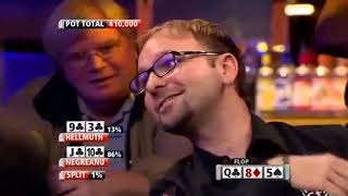 Daniel Negreanu vs Phil Hellmuth [upl. by Einrae]