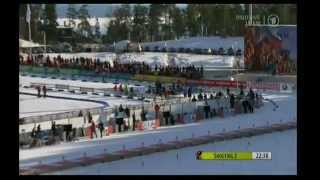 Biathlon Massenstart der Männer in Oslo 2013 [upl. by Oibesue679]