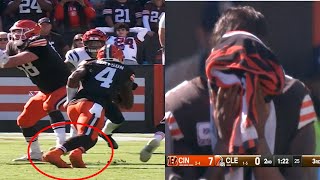 Deshaun Watson Suffers AWFUL Achilles Injury vs Bengals [upl. by Eran]