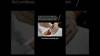 Videos in Clinical Medicine Epidural Glucocorticoid Injection forLumbosacral Radicular Pain [upl. by Aysahc497]