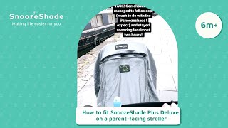 SnoozeShade Plus Deluxe demo on a parent facing egg stroller [upl. by Luigino]