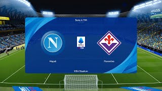 Napoli vs Fiorentina  KSU Stadium  2023 Supercoppa Italiana  PES 2021 [upl. by Akzseinga]