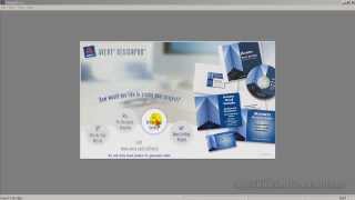 Avery Design Pro Lesson 4  basic tools and business cards [upl. by Simonette24]