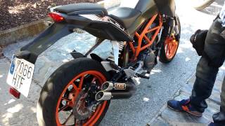 KTM 390 duke Exhaust Ixil Hyperlow wo dbkiller [upl. by Carothers]