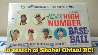 2018 Topps Heritage High Number Box Break … in search of Shohei Ohtani or AcunaSoto RCs [upl. by Winograd]