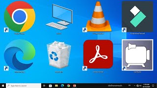 Trick to Increase or Decrease Desktop Icon Size In Windows [upl. by Haissi]