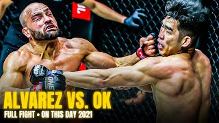 WHAT AN UPSET 😱 Ok Rae Yoon vs Eddie Alvarez  Full Fight  On This Day [upl. by Nodnol337]