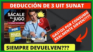 🔴GASTOS de COMSUMOS en restaurantes y hoteles SUNAT DEDUCCION DE 3 UIT DEVOLUCION OFICIO SUNAT 21 [upl. by Lowrance783]