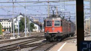 SBB Re 66 quot11612 Regensdorfquot amp quot11684 Uznachquot fahren vorbei [upl. by Legnaros978]