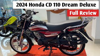 2024 Honda CD 110 Dream Deluxe Bs6 Full Review  Mileage  On Road Price  Features [upl. by Stein]