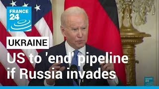 Biden vows to end Nord Stream 2 pipeline if Russia invades Ukraine • FRANCE 24 English [upl. by Seys528]