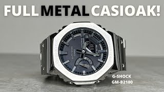 FULL METAL CASIOAK  ITS FINALLY HERE  GSHOCK GMB2100 REVIEW [upl. by Nrev312]