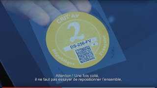 « Crit’Air »  un dispositif qui classe les véhicules en fonction de leur niveau de pollution [upl. by Annael822]