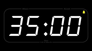 35 MINUTE  TIMER amp ALARM  Full HD  COUNTDOWN [upl. by Ornie]