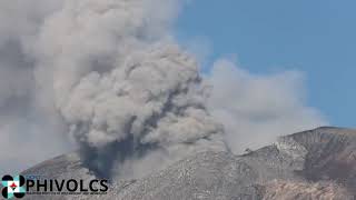 Eruption of the Kanlaon volcano [upl. by Refinnej]