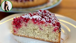 Johannisbeerkuchen  Kuchen mit roten Johannisbeeren  Einfach und schnell [upl. by Meli]