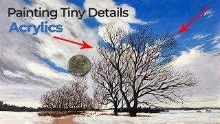 How to Paint Small Details with Acrylics [upl. by Agnola]