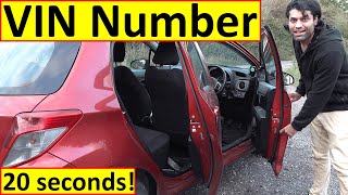 How To Find Car VIN Number [upl. by Allisan]