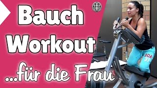 ►► Bauch workout Frau ✔ Isabel zeigt 2 super Bauch workout Übungen für Frauen ♥ [upl. by Brittan521]