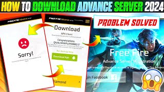 ADVANCE SERVER DOWNLOAD PROBLEM SOLVED  HOW TO DOWNLOAD FREE FIRE ADVANCE SERVER OB47 [upl. by Cyrus]