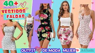 TENDENCIAS FALDAS Y VESTIDOS DE FLORES PARA UN OUTFIT FRESCO EN VERANO MODA MUJER [upl. by Novello476]