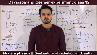 Davisson and Germer experiment class 12  Wave nature of particles  Modern physics [upl. by Fitzgerald]