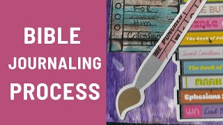 Bible Journaling Process  Illustrated Faith Promise Keeper  Mixed Media Bible Journaling [upl. by Albertine]