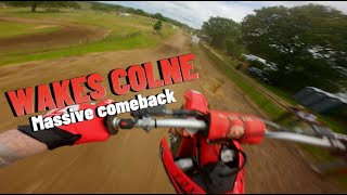 WIDE OPEN 125 RACING at WAKES COLNE  Massive Comeback [upl. by Nalaf]