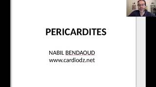 Péricardites  cours de cardiologie 4ème année medecine [upl. by Ylreveb115]