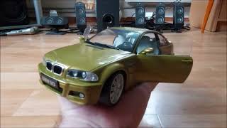 Diecast BMW E46 M3 Solido 118 [upl. by Anitnuahs988]