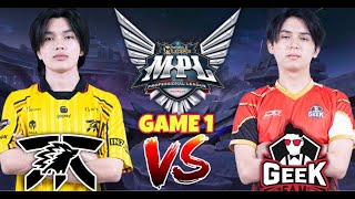 Onic VS Geek Playoff Season 14​  Game 1  MOBILE LEGENDS [upl. by Martyn153]