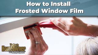 How to Install Frosted Window Film  Simple Solutions [upl. by Eseekram749]