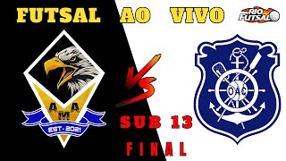 ÁGUIAS MA X OLARIA SUB 13 FINAL CAMPEONATO DA RIO FUTSAL [upl. by Ris]