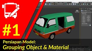 1 Persiapan 3D Model  Pembagian Object amp Material BUSSID Vehicle Editor [upl. by Adnih453]