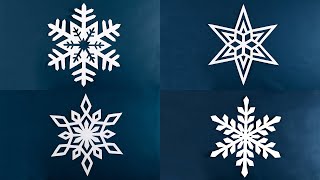 Amazing Snowflakes  How to make snowflakes out of paper [upl. by Kciregor]