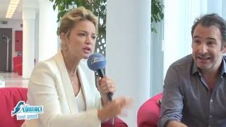 Linterview de Virginie Efira amp Jean Dujardin [upl. by Ardnuahc]