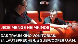 Das ist das Traumkino von Tobias 6 Kinosessel 13 Lautsprecher 4 Subwoofer 320 cm breite Leinwand [upl. by Olihs]