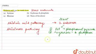 Shikimic acid canbe made from [upl. by Runstadler]