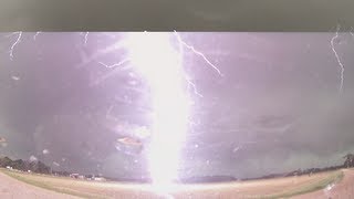 EXTREME LIGHTNING STRIKE CG strike 50 feet away [upl. by Kotta]