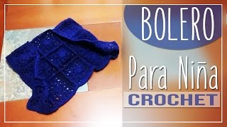 Bolero Niña Crochet  Tejido Paso a Paso [upl. by Aicenra648]