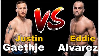 Justin Gaethje vs Eddie Alvarez Full Fight [upl. by Dnalel]