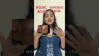 Glycolic vs kojic acid  which one should you choose derma skincare skincareroutine dermalife [upl. by Perry]